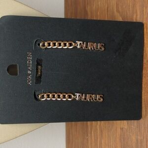 Sparkly Taurus Zodiac Dangle Earrings Ava & Aiden, Gold-Tone, 2.25" Lightweight